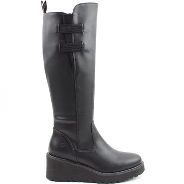 HEAVENLY FEET WOMENS ANKLE BOOT - BLACK